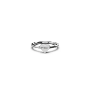 Sterling Silver Baby Stolen Heart Ring