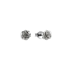 Sterling Silver Stolen Rose Bud Earrings