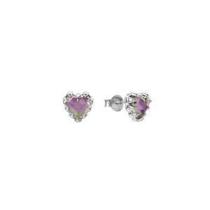 Sterling Silver Stolen Love Claw Mystic Quartz Earrings