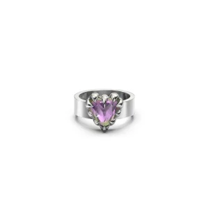 Sterling Silver Stolen Mystic Quartz Love Claw Ring
