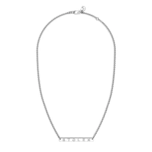 Sterling Silver Stolen Plank Necklace