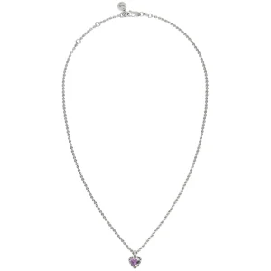 Sterling Silver Stolen Mini Love Claw Mystic Quartz Necklace