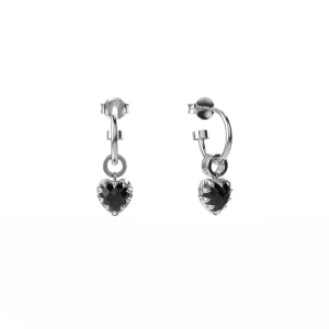 Sterling Silver Stolen Onyx Earrings
