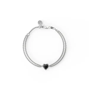 Sterling Silver Stolen Love Claw Onyx Bracelet