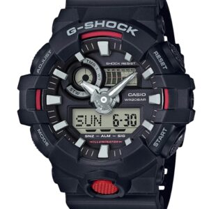 G-Shock Duo Black with Red Accent