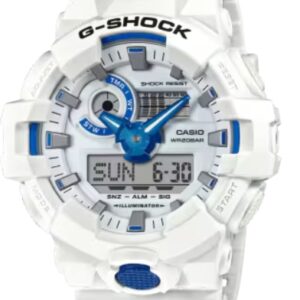 G-Shock Duo White with Blue Accent
