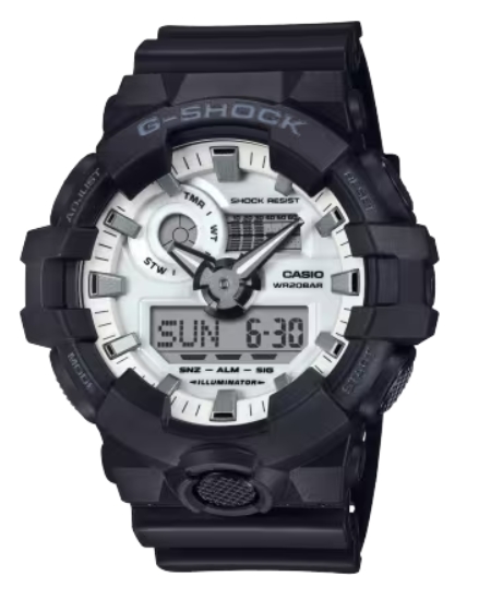 G-Shock Duo Black with White Accent