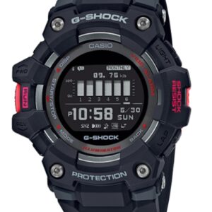 G-Shock Digital Black with Red Accent Bluetooth Watch
