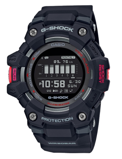 G-Shock Digital Black with Red Accent Bluetooth Watch