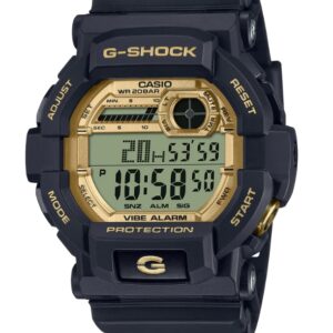 G-Shock Digital Black with Gold Trim
