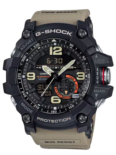 G-Shock Duo Olive Green Twin Sensor Mud Master