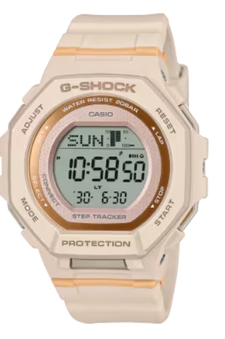 G-Shock Beige/Peach Digital Bluetooth Step Tracker