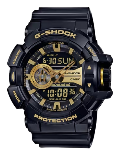 G-Shock Duo Black and Gold Side Winder