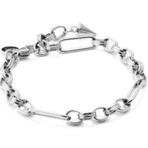 Stainless Steel Fob Chain Link Bracelet