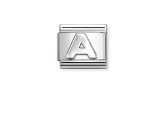 Nomination Charm Silver Stainless Steel Letter A