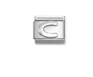 Nomination Charm Silver Stainless Steel Letter C