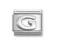 Nomination Charm Silver Stainless Steel Letter G