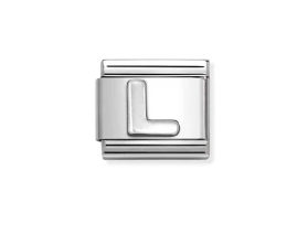 Nomination Charm Silver Stainless Steel Letter L