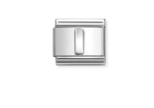 Nomination Charm Silver Stainless Steel Letter I
