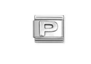 Nomination Charm Silver Stainless Steel Letter P