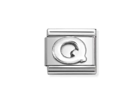 Nomination Charm Silver Stainless Steel Letter Q