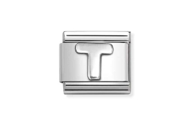 Nomination Charm Silver Stainless Steel Letter T