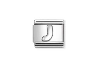 Nomination Charm Silver Stainless Steel Letter J