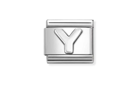 Nomination Charm Silver Stainless Steel Letter Y
