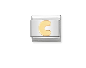 Nomination Charm 18k Gold Letter C