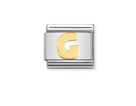 Nomination Charm 18k Gold Letter G