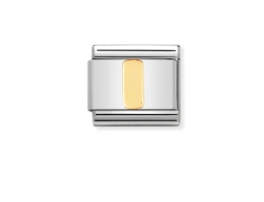 Nomination Charm 18k Gold Letter I