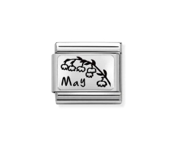 Nomination Charm Silver May Birthflower