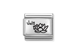 Nomination Charm Silver July Birthflower