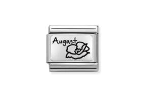 Nomination Charm Silver August Birthflower