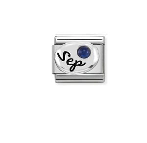 Nomination Charm Silver with September Birthstone