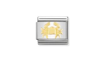 Nomination Charm 18k Gold Cancer