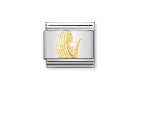 Nomination Charm 18k Gold Virgo