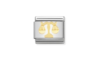 Nomination Charm 18k Gold Libra