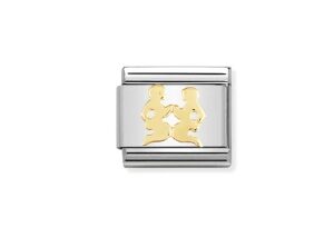 Nomination Charm 18k Gold Gemini