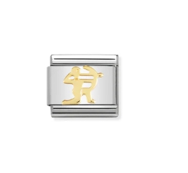 Nomination Charm 18k Gold Sagittarius