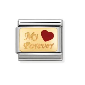 Nomination Charm 18k Gold My Forever