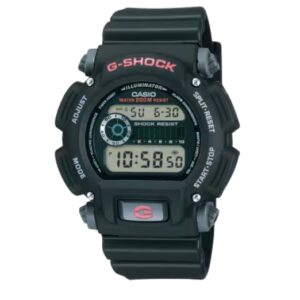 G-Shock Digital Resin Black with Red Accent Round Watch