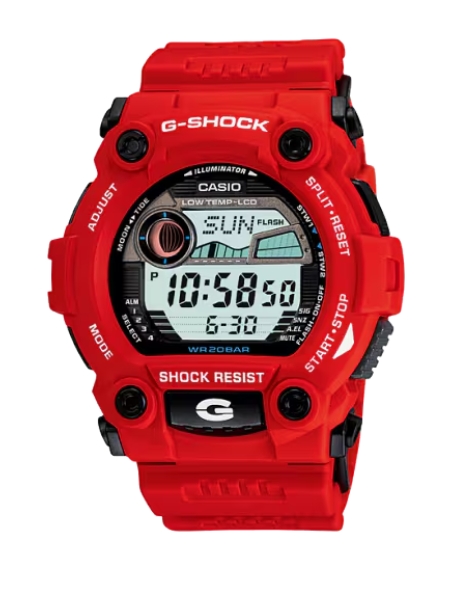 G-Shock Digital Red Tide Watch
