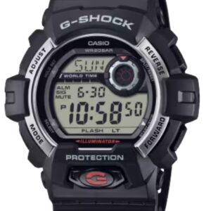 G-Shock Digital Black with Silver Accent