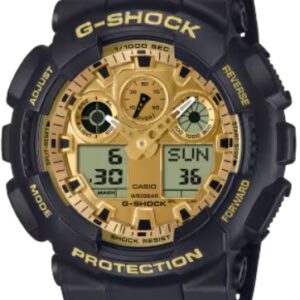 G-Shock Duo Gloss Black Gold Face Watch