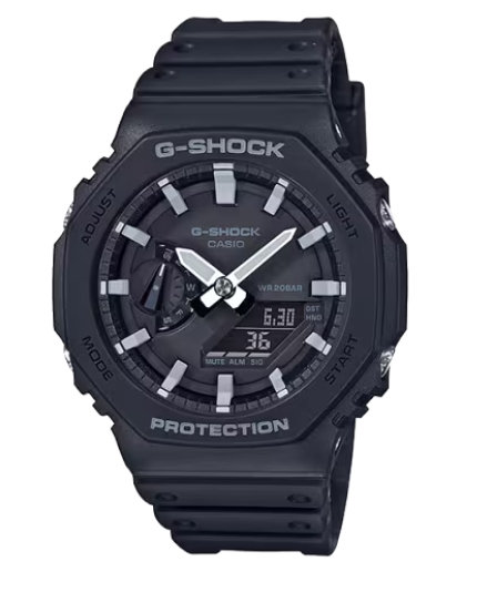 G-Shock Duo Octagon Black with White Accent Watch