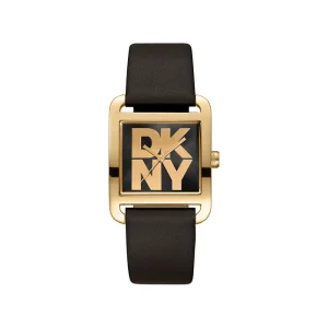 DKNY City Maxi Gold and Black Quartz Watch