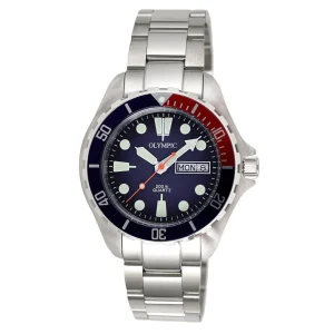 Olympic Classic Gents Dive Watch Blue + Red