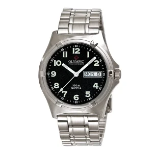 Olympic Mens Work Watch with Black Dial