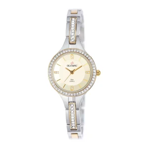 Olympic Ladies Two Tone CZ Watch